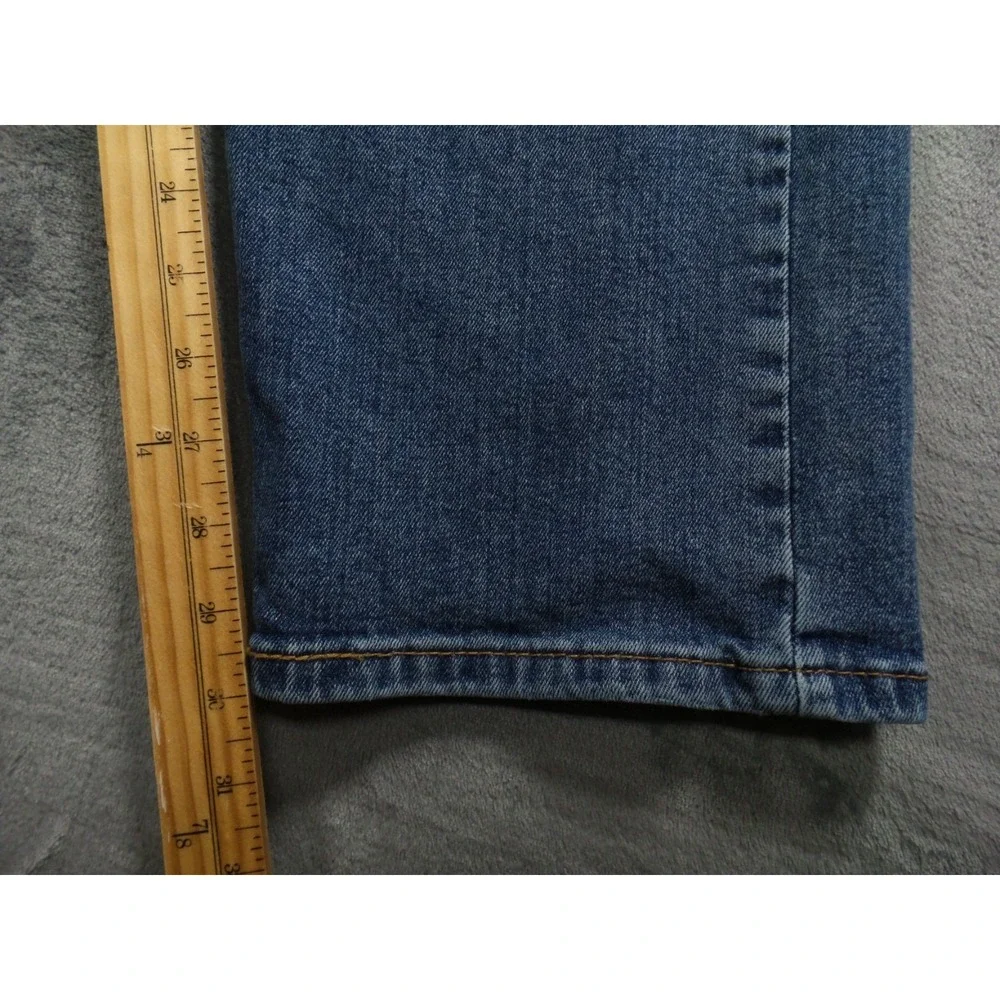 Levis Mens‎ Jeans 38 x 30 Blue Denim 505 Straight Leg Regular Fit Stretch